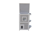 YES4PETS 2 Story Cat Shelter Condo with Escape Door Rainproof Kitty House V278-CH427-PS7439