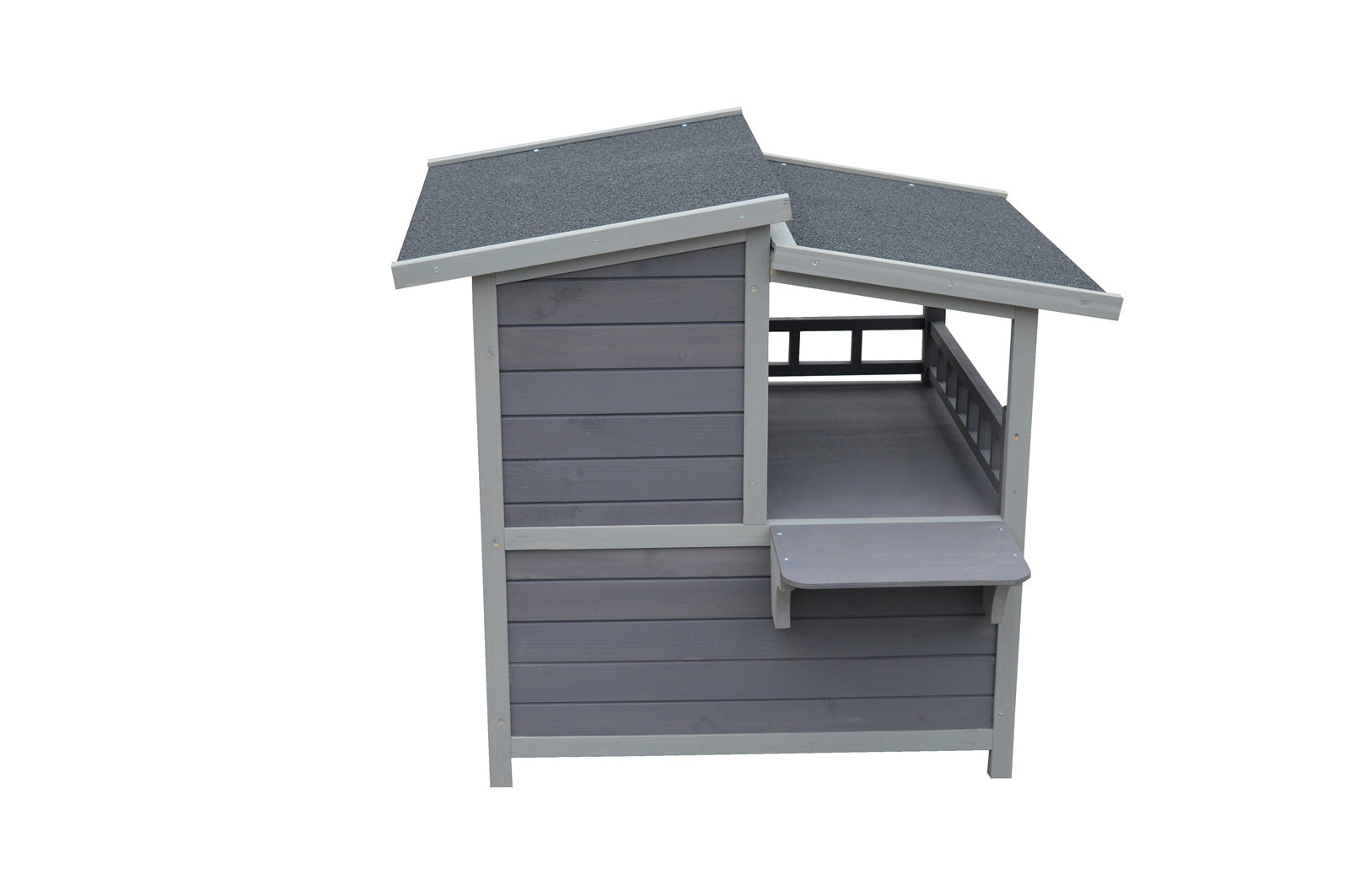YES4PETS 2 Story Cat Shelter Condo with Escape Door Rainproof Kitty House V278-CH443-PS7441