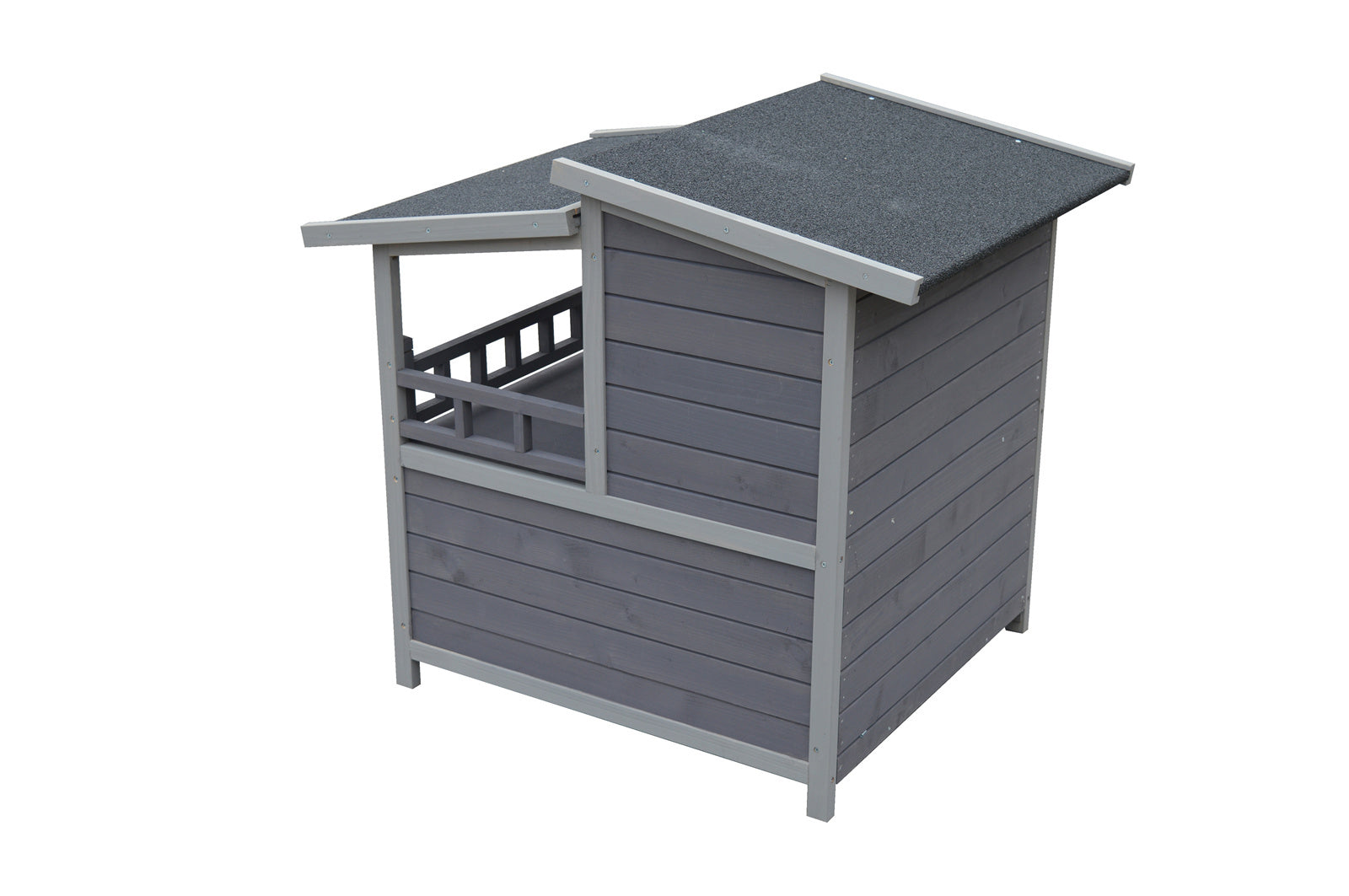 YES4PETS 2 Story Cat Shelter Condo with Escape Door Rainproof Kitty House V278-CH443-PS7441