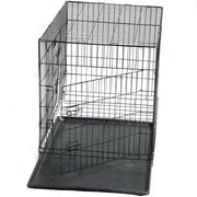 YES4PETS 24' Collapsible Metal Dog Rabbit Crate Puppy Cage Cat Carrier With Divider V278-CR24WDIVIDER