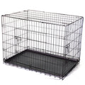 YES4PETS 30' Collapsible Metal Dog Crate Cage Cat Carrier With Tray V278-CR30
