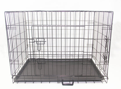 YES4PETS 30' Portable Foldable Dog Cat Rabbit Collapsible Crate Pet Cage with Blue Cover Mat V278-CR30WCOVER-BLUE-MAT