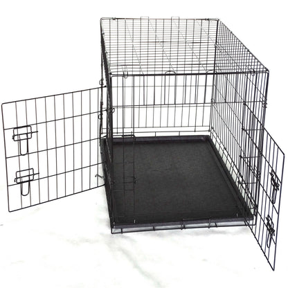 YES4PETS 36' Collapsible Metal Dog Cat Puppy Crate Cage Cat Rabbit Carrier V278-CR36