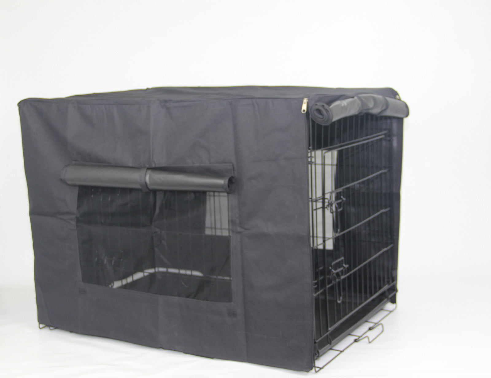 YES4PETS 36' Portable Foldable Dog Cat Rabbit Collapsible Crate Pet Cage with Cover V278-CR36-W-COVER-BK