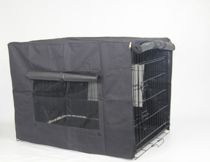 YES4PETS 36' Portable Foldable Dog Cat Rabbit Collapsible Crate Pet Cage with Cover V278-CR36-W-COVER-BK