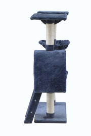 YES4PETS 100 cm Grey Kitten Cat Scratching Post Tree Scratcher House V278-CT100-GREY