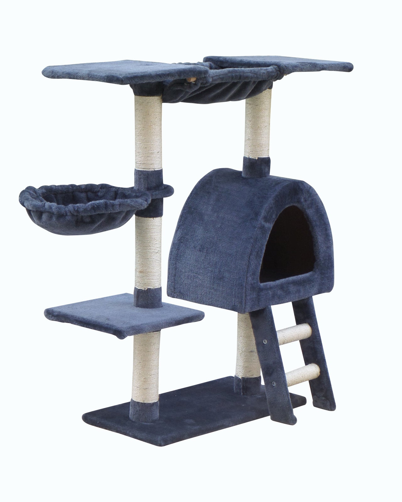 YES4PETS 100 cm Grey Kitten Cat Scratching Post Tree Scratcher House V278-CT100-GREY