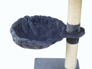 YES4PETS 100 cm Grey Kitten Cat Scratching Post Tree Scratcher House V278-CT100-GREY