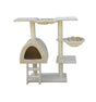 YES4PETS 100 cm Beige Cat Scratching Post Tree Scratcher House V278-CT100_BEIGE