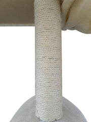 YES4PETS 100 cm Beige Cat Scratching Post Tree Scratcher House V278-CT100_BEIGE
