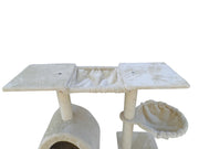 YES4PETS 100 cm Beige Cat Scratching Post Tree Scratcher House V278-CT100_BEIGE