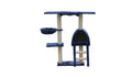 YES4PETS 100 cm Blue Cat Scratching Post Tree Scratcher House V278-CT100_BLUE