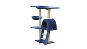YES4PETS 100 cm Blue Cat Scratching Post Tree Scratcher House V278-CT100_BLUE