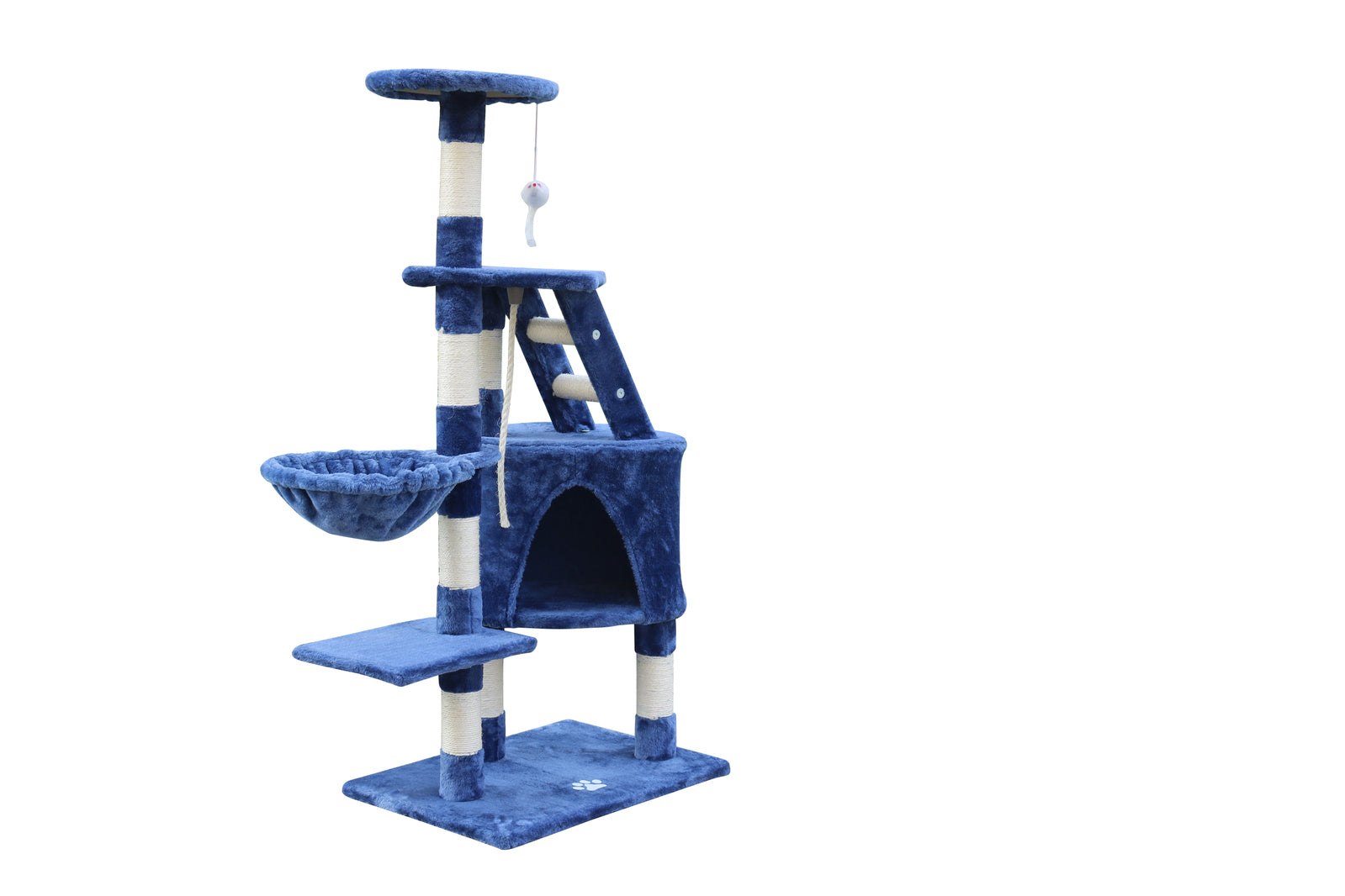 YES4PETS 120 cm Multi level Cat Kitten Scratching Post Tree-Blue V278-CT120-BLUE