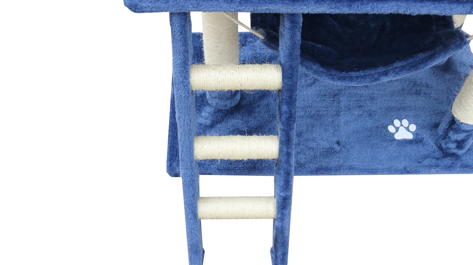 YES4PETS 140 cm Cat Kitten Scratching Post Tree W ladder & Hammock-Blue V278-CT140_BLUE