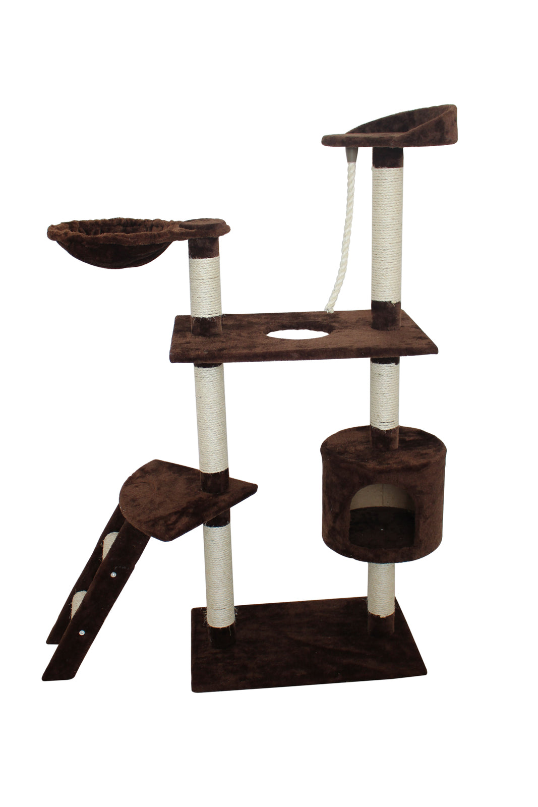 YES4PETS 145 cm Cat Tree Scratching Post Tree With ladder V278-CT145