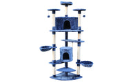 YES4PETS 200 cm Cat Scratching Post Tree Scratcher Corner Tower Furniture- Blue V278-CT200-BLUE