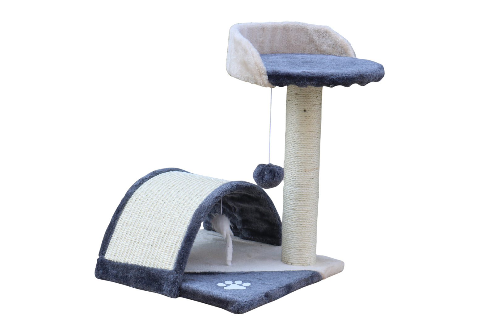 YES4PETS 50 cm Cat Scratching Post Tree Scratching Pole Climbing Post-Grey V278-CT50-GREY