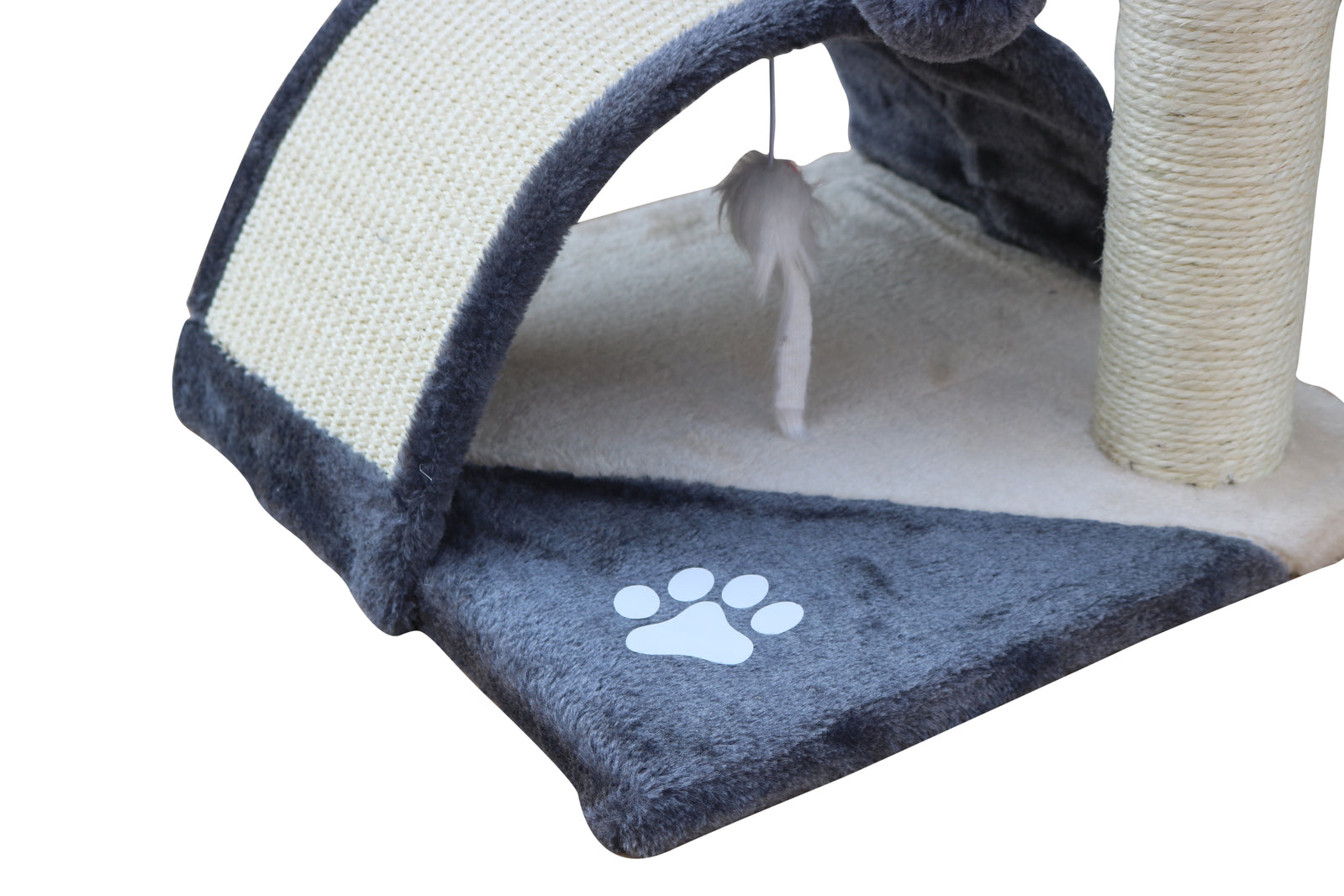 YES4PETS 50 cm Cat Scratching Post Tree Scratching Pole Climbing Post-Grey V278-CT50-GREY