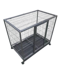 YES4PETS Medium Pet Dog Cat Bird Parrot Cage Metal Rabbit Crate Carrier Kennel Wheel & Tray V278-D1014