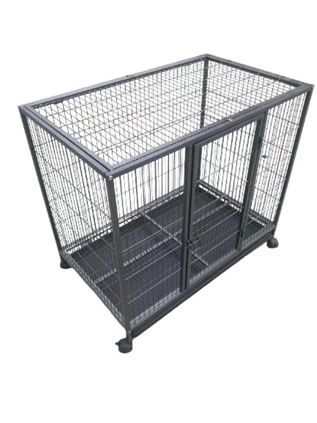 YES4PETS Medium Pet Dog Cat Bird Parrot Cage Metal Rabbit Crate Carrier Kennel Wheel & Tray V278-D1014