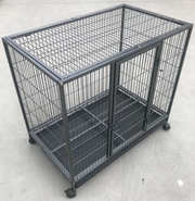 YES4PETS Medium Pet Dog Cat Bird Parrot Cage Metal Rabbit Crate Carrier Kennel Wheel & Tray V278-D1014