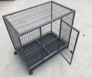 YES4PETS Medium Pet Dog Cat Bird Parrot Cage Metal Rabbit Crate Carrier Kennel Wheel & Tray V278-D1014