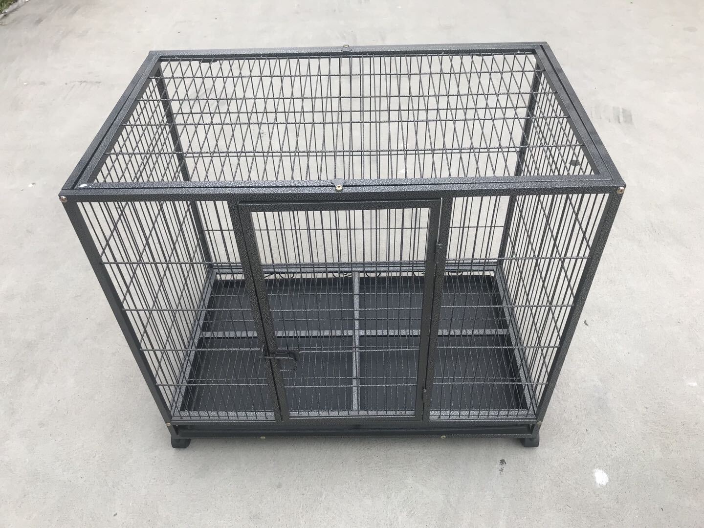 YES4PETS Medium Pet Dog Cat Bird Parrot Cage Metal Rabbit Crate Carrier Kennel Wheel & Tray V278-D1014