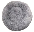 YES4PETS Medium Round Calming Plush Cat Dog Bed Comfy Puppy Fluffy Bedding Little Grey V278-DSLB3-M-LIGHT-GREY