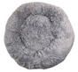 YES4PETS Medium Round Calming Plush Cat Dog Bed Comfy Puppy Fluffy Bedding Little Grey V278-DSLB3-M-LIGHT-GREY