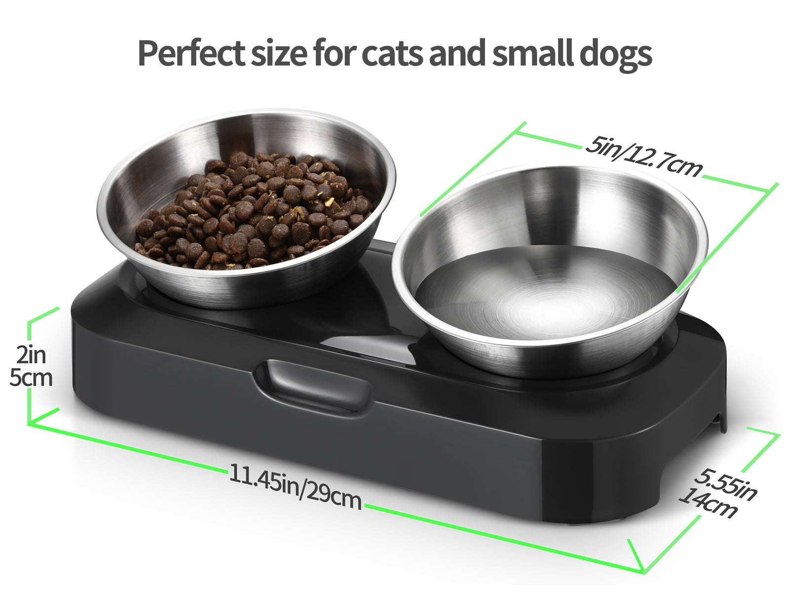YES4PETS Stainless Steel Pet Bowl Water Bowls Portable Anti Slip Skid Feeder Dog Rabbit Cat V278-F01D-PET-BOWL