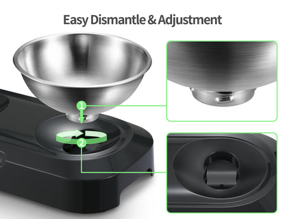 YES4PETS Stainless Steel Pet Bowl Water Bowls Portable Anti Slip Skid Feeder Dog Rabbit Cat V278-F01D-PET-BOWL