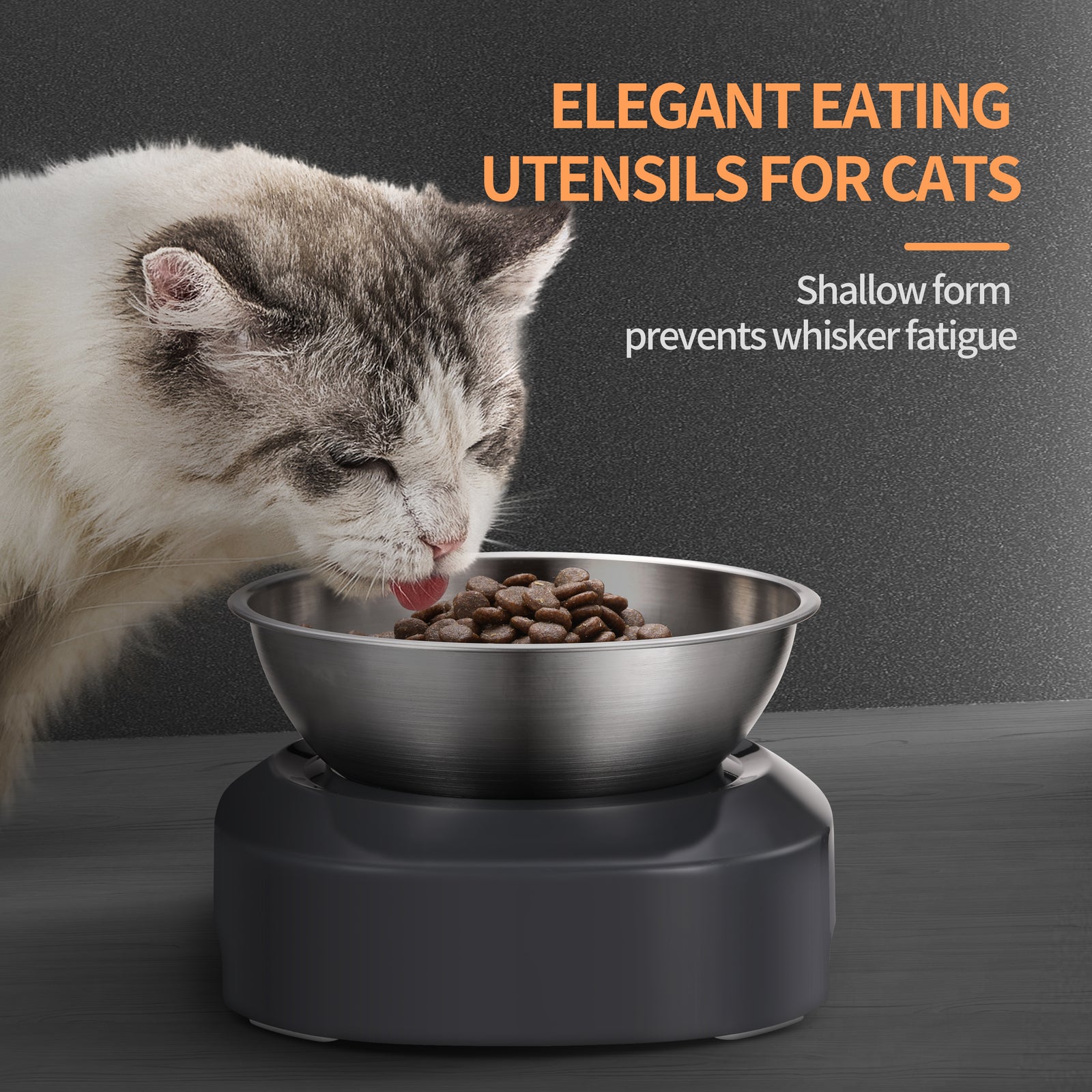 YES4PETS 2 x M Stainless Steel Pet Bowl Water Bowls Portable Anti Slip Skid Feeder Dog Rabbit Cat V278-F01S-PET-BOWL