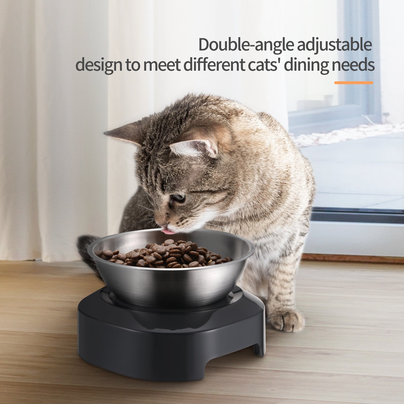YES4PETS 2 x M Stainless Steel Pet Bowl Water Bowls Portable Anti Slip Skid Feeder Dog Rabbit Cat V278-F01S-PET-BOWL