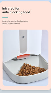Smart Automatic Pet Dog Cat Rabbit Feeder Smartphone Camera APP for iPhone Android V278-F1-C-PET-FOOD-FEEDER