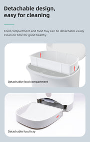 Smart Automatic Pet Dog Cat Rabbit Feeder Smartphone Camera APP for iPhone Android V278-F1-C-PET-FOOD-FEEDER