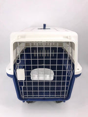 YES4PETS Navy XXL Dog Puppy Cat Crate Pet Carrier Cage W Tray, Bowl & Removable Wheels V278-FC-0004BOWLTRAYWHEEL-NAVY