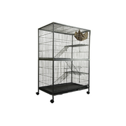 YES4PETS Pet 140cm 4 Level Bird Ferret Parrot Cage Aviary Cat Castor V278-FC140