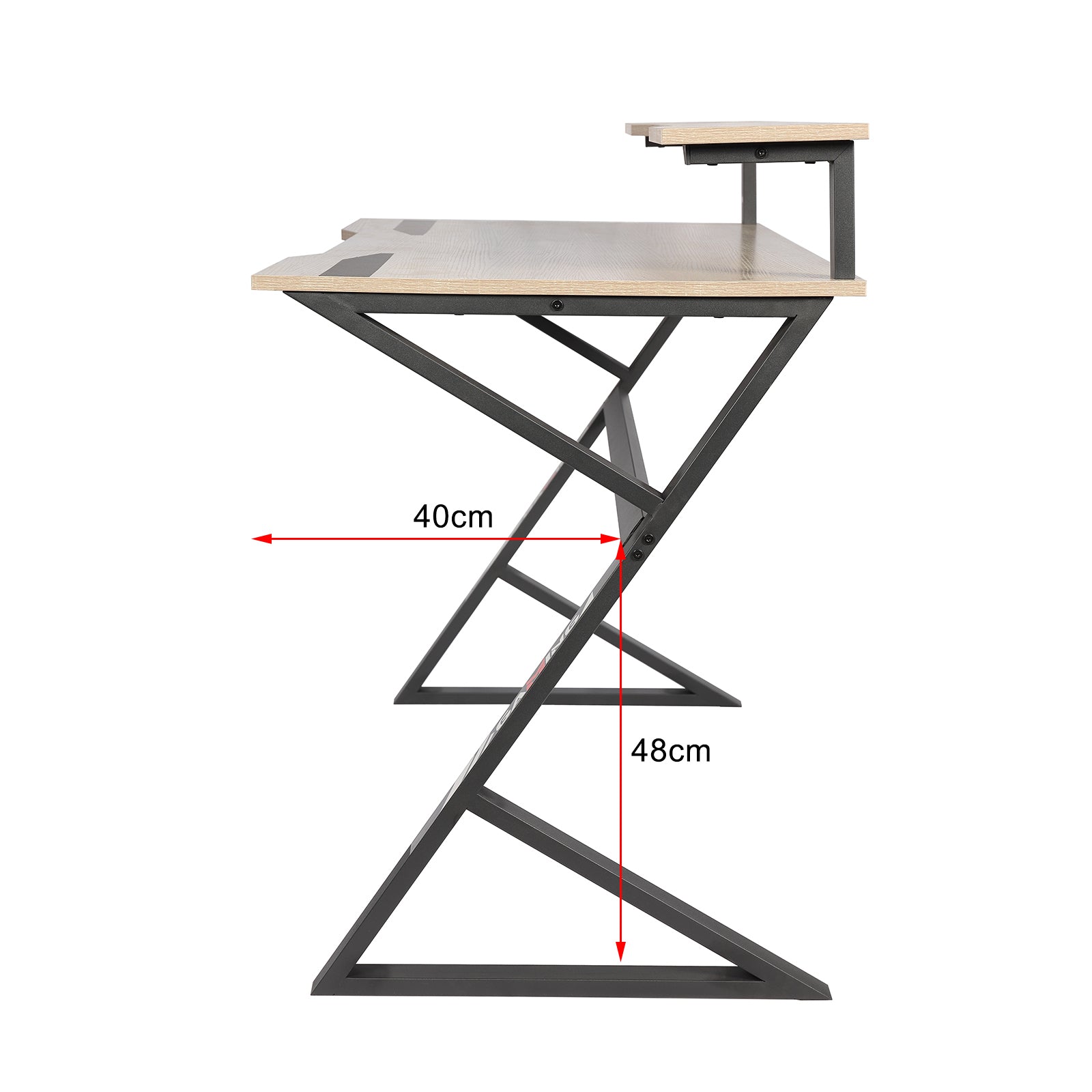 YES4HOMES Computer Desk, Sturdy Home Office Gaming Desk for Laptop, Modern Simple Style Writing Table, V278-GAMING-DESK-12060