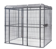 YES4PETS XXXXL Walk-in Bird Cat Dog Chicken Rabbit Cage Pet Parrot Aviary Perch 219x158x203cm With Green Cover V278-GB15786