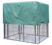 YES4PETS XXXXL Walk-in Bird Cat Dog Chicken Rabbit Cage Pet Parrot Aviary Perch 219x158x203cm With Green Cover V278-GB15786