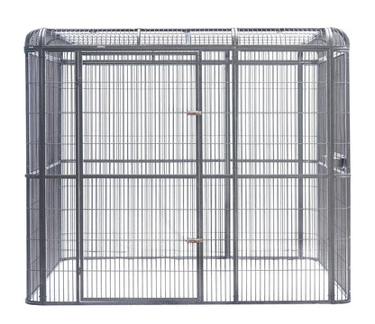 YES4PETS XXXXL Walk-in Bird Cat Dog Chicken Rabbit Cage Pet Parrot Aviary Perch 219x158x203cm With Green Cover V278-GB15786