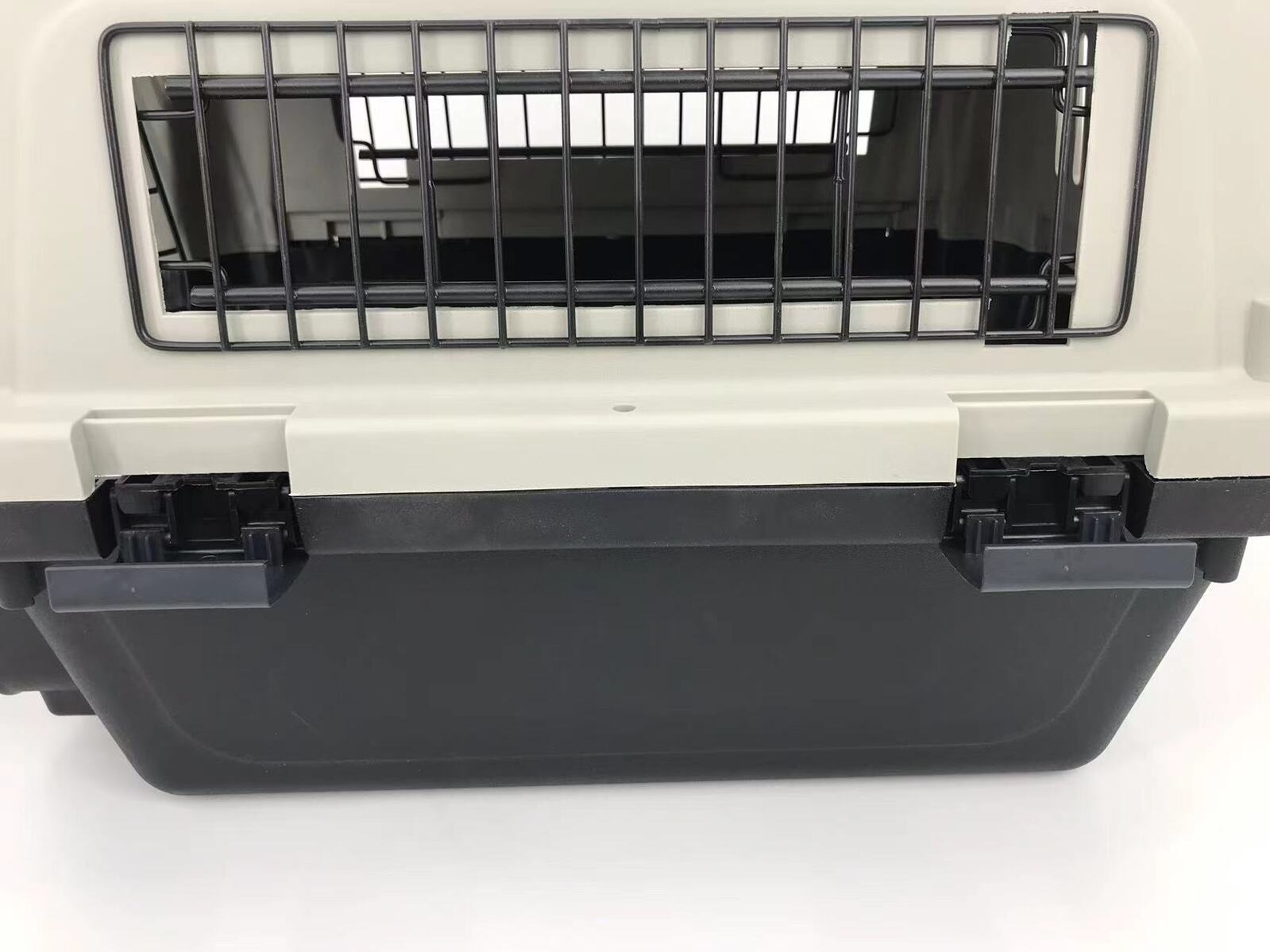YES4PETS Medium Portable Pet Dog Cat Carrier Travel Bag Cage House Safety Lockable Kennel Grey V278-H-1-HKX-006-GREY