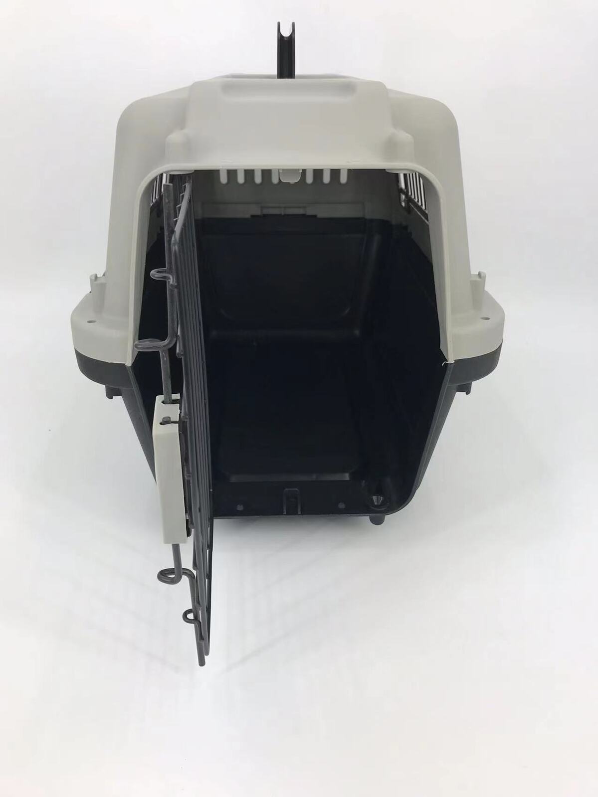 YES4PETS Medium Portable Pet Dog Cat Carrier Travel Bag Cage House Safety Lockable Kennel Grey V278-H-1-HKX-006-GREY