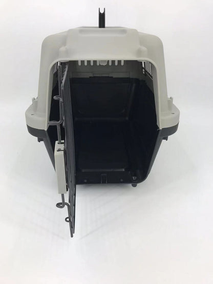 YES4PETS Medium Portable Pet Dog Cat Carrier Travel Bag Cage House Safety Lockable Kennel Grey V278-H-1-HKX-006-GREY