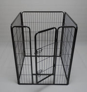 YES4PETS 4 Panels 100 cm Pet Dog Cat Puppy Rabbit Exercise Playpen Fence w Door V278-HPL100-4-B-DOOR