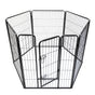 YES4PETS 6 Panels 100 cm Heavy Duty Pet Dog Cat Puppy Rabbit Exercise Playpen Fence Extension V278-HPL100-6-DOOR