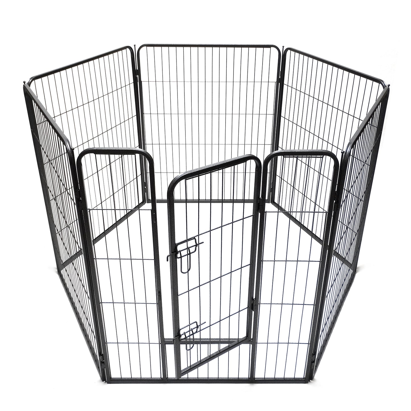YES4PETS 6 Panels 100 cm Heavy Duty Pet Dog Cat Puppy Rabbit Exercise Playpen Fence Extension With Cover V278-HPL100-6-DOOR-BK-COVER-6