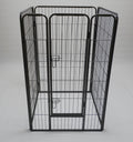 YES4PETS 4 Panel 120 cm Heavy Duty Pet Dog Cat Rabbit Playpen Fence V278-HPL120-4-B-DOOR