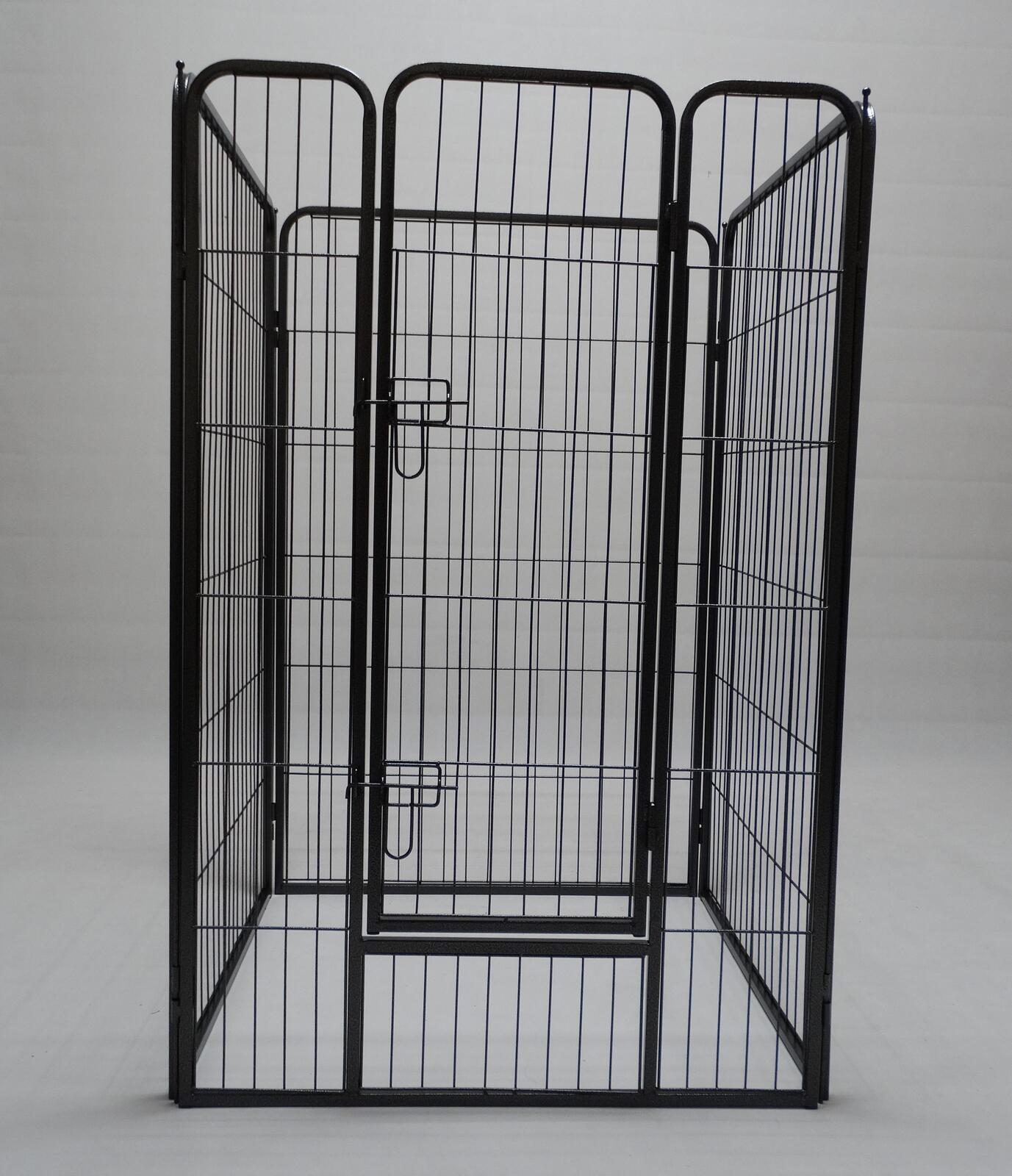 YES4PETS 4 Panel 120 cm Heavy Duty Pet Dog Cat Rabbit Playpen Fence V278-HPL120-4-B-DOOR